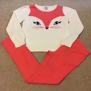 Gymboree Girls size 7/8 and 8 FoxFace set